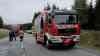 Schwerer Verkehrsunfall B 174 Marienberg: PKW kracht frontal in LKW, Fahrer eingeklemmt, Rettungshubschrauber im Einsatz, Feuerwehr muss Fahrer befreien: Feuerwehr muss patientengerechte Rettung mit schwerem Rettungsgerät durchführen