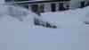 (Lawinendrama, Alpen, extrem) Neue Schneefälle in den Alpen: Starke Schneefälle in Filzmoos und Oberbayern, Skigebiet geschlossen, starkes Schneetreiben in der Nacht in Oberbayern, enorme Schneeberge: Skifahren macht bei dichtem Schneetreiben keinen Spaß, Autos unter Schneemassen in Reit in Winkl begraben