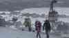 Starker Schneesturm im Erzgebirge: Schneesturm sorgt für geringe Sicht, Voxpops Touristen zum Schneesturm und Wetter, Kolumbianer sieht das erste Mal Schnee (on tape), Touristen mit Schlitten vom Wind verweht: Weiterhin sehr stürmisches Wetter nach Sabine, geringe Sicht durch Schnee Sturm, gefühlte Temperatur liegt bei unter – 16 °C