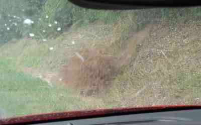 Starke Gewitter mit Hagel und Überschwemmungen: Hagelschlag (live), Wassermassen schießen von den Weinbergen durch Burg (Mosel), Kanalisation kann Wassermassen nicht mehr fassen: Anwohner brachten Holzbretter an Haustüren in Stellung, damit das Wasser umgeleitet werden kann