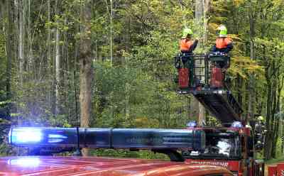(UP)Nach Sturmchaos weiterhin Lebensgefahr in Wäldern: Wälder im Erzgebirge gesperrt, Straßen wegen Sturmschäden gesperrt, Bauhof beseitig Sturmschäden und benötigt Feuerwehr, große Krone hängt quer über Fahrbahn: Aufnahmen zeigen wie lebensgefährlich die Sturmschäden sein können, ausführliches Interview mit Feuerwehr zur aktuellen Lage