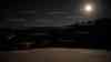 Kälteste Nacht des Winters: - 20 °C und weniger - Marienberg-Kühnhaide knackt wieder die 20 Grad minus, selbst die schwarze Pockau dampft im Mondschein: Blick auf Wetterstation im Tal, Brennholz das wichtigste Heizmittel im Ort