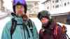 Wintereinbruch in den Alpen: viel Neuschnee am Arlberg, dichtes Schneetreiben, Alpen warten schon auf Schnee, erste Wintersportler unterwegs, Schneeballschlacht und Voxpops von Urlaubern: 30 cm Neuschnee und bis zu 70 cm Neuschnee auf den Gipfeln